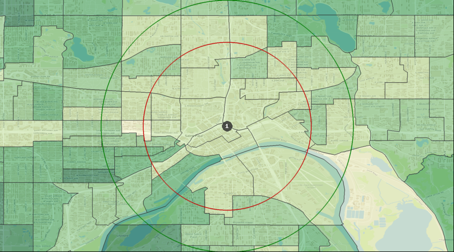 St. Paul, Minnesota - Median Household Income